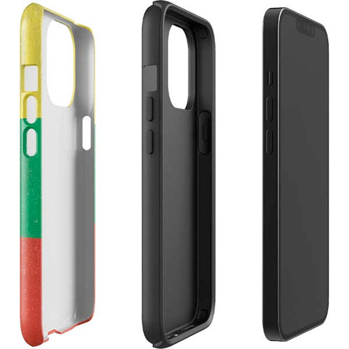 Lithuania Flag Distressed iPhone 13 Pro Max Impact Case